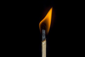 Matchstick on Fire
